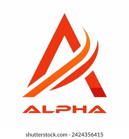 Alpha logo - with letter A style