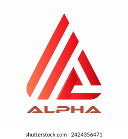Alpha logo - with letter A style