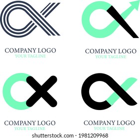 alpha logo template collection. vector design. logo design template. creative alpha logo template design vector, abstract logo vector EPS 10