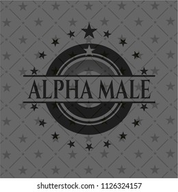Alpha Male realistic dark emblem