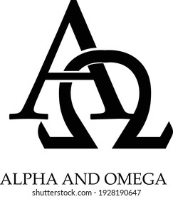 Alpha and Omega, Christian Quote for print or use as poster, card, flyer or T Shirt
