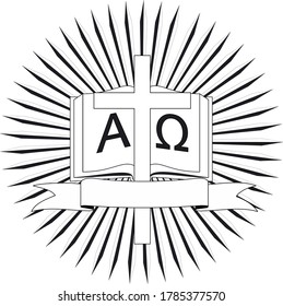 Alpha and omega is a Christian symbol, symbolizing the beginning and end of all creatures in God