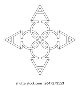 alpha omega on white background for tattoo symbol religion icon logo. vector illustration