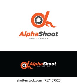 Alpha Shoot Photography Logo Symbol Icon