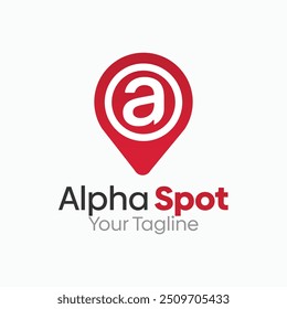 Alpha Spot Plantilla de diseño de logotipo. Bueno para empresas, agencias, comunidad y Organización