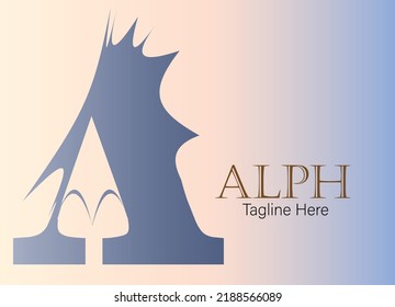 A Alpha Tagline logo element icon