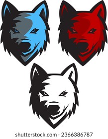 Alpha wolf fox ghost wild aggressive power strong Vector logo