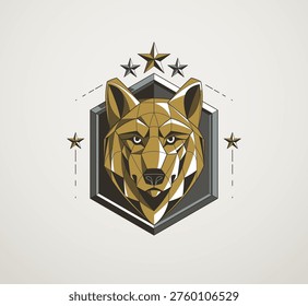 Alpha wolf illustration symbolizing leadership, dominance and authority, expressing confidence, control and the strength of a natural leader within hierarchy.