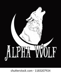 Alpha Wolf.vector Illustration.