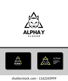 alpha y logo