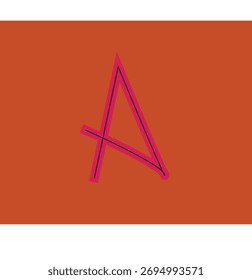 alphabat A en letra única 