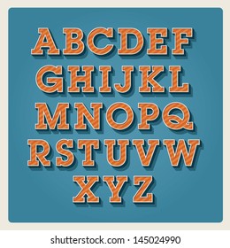 alphabet 3d, font type design