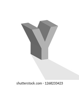 Alphabet 3d graphic icon design template illustration