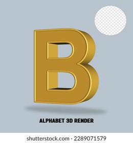 estilo de aurícula 3D de renderizado por alfabeto