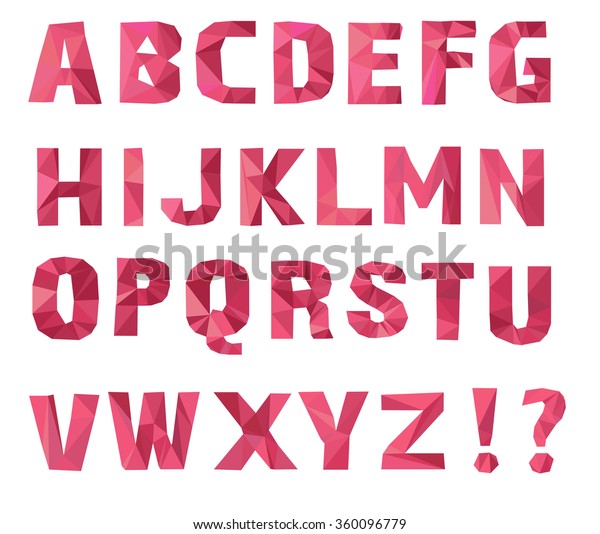 Alphabet B C D E F Stock Vector Royalty Free 360096779