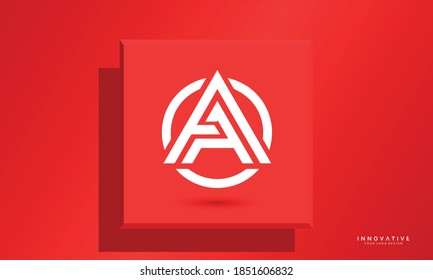 Alphabet AA vector logo design template, Graphic designer studio Concept.