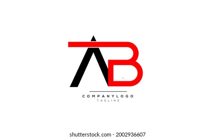 Alphabet AB BA initial Letter Monogram Icon Logo vector illustration abstract 