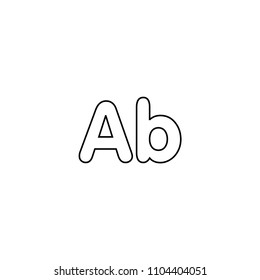 Alphabet ab Icon