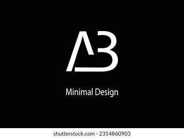 Alphabet AB monogram logo design. Alphabet. vector logo. Modran word. logo. AB. marketing design. AB icon logo.