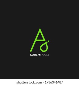 alphabet abc logo triangle isolateed for business identity branding company or corporate name card website concept