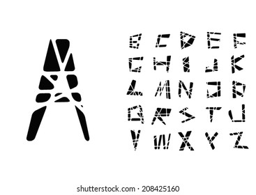 alphabet 	abstract