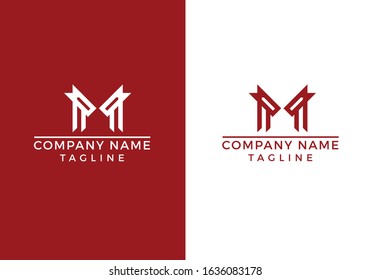 Alphabet abstract letter monogram icon logo M design in vector file