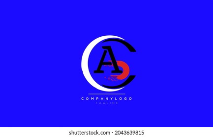 Alphabet AC CA Initial Letter Monogram Icon Logo vector illustration abstract  web character logotype 
initials icon badge business brand