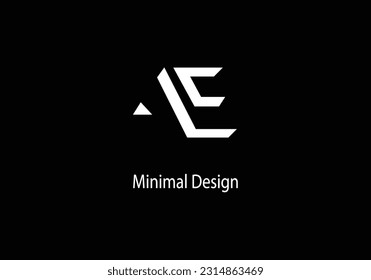 Alphabet AE monogram logo design. Alphabet AE. vector logo. Modran word AF.  logo. AF. marketing design. AF icon logo. svg