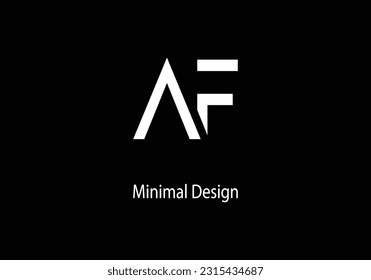 Alphabet AF Monogramm Logo Design. Alphabet. AF-Vektorlogo. Modran Wort AF Logo. AF Marketing Design. 