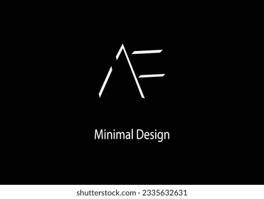 Alphabet AF,AF monogram, Art line, Vector logo design, Initial logo, 
