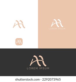 Alphabet AH Home Logo Template