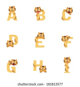 Alphabet A-I Tiger