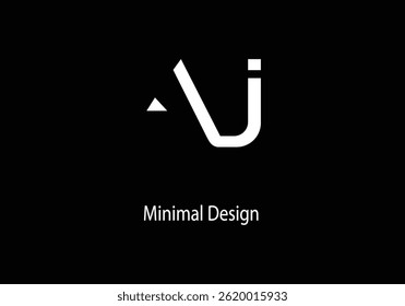 Alphabet AJ ,AJ  logo design, monogram, icon, word AJ