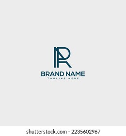 Alphabet AR, RA, A, R letter logo design template vector illustration.