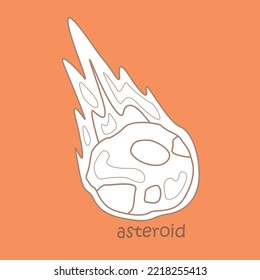 Alphabet A For Asteroid Digital Stamp