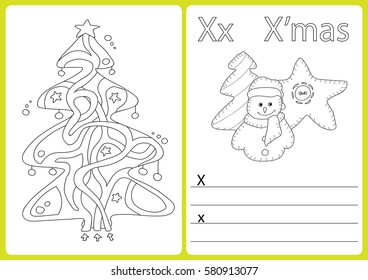 Alphabet A-Z - puzzle Worksheet, Exercises for kids - Coloring book