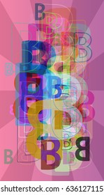 Alphabet B background idea
