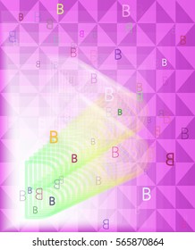 Alphabet B background pattern