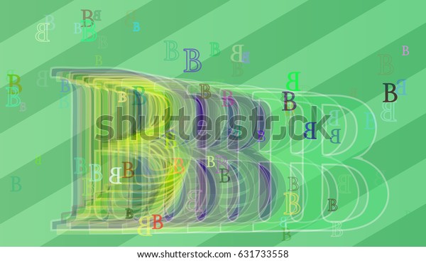 Alphabet B Background Template Stock Vector (Royalty Free) 631733558
