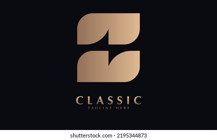Alphabet B or BB text letter vector logo template