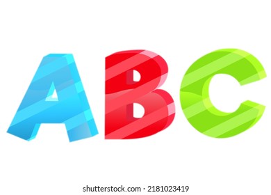 Fondo del alfabeto A B C con cinta en blanco .Poster o plantilla de folleto. Ilustración del vector 