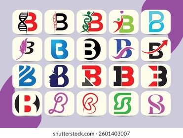 Alphabet B Calligraphy Stylish Font