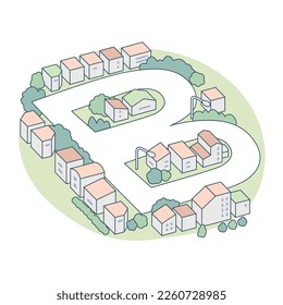 Alphabet "B" and the city