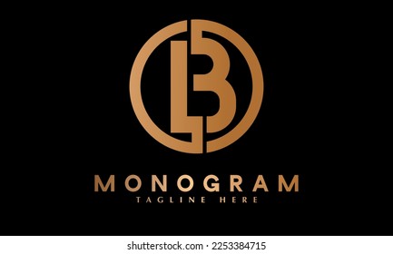 Alphabet B font letter abstract monogram vector logo template