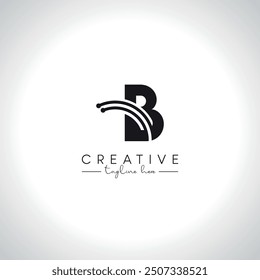 Alphabet B Letter Modern Technology Logo Design. Initial Digital Logo Vector Symbol.