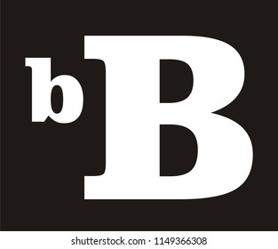 ALPHABET B LETTER VECTOR ICON 