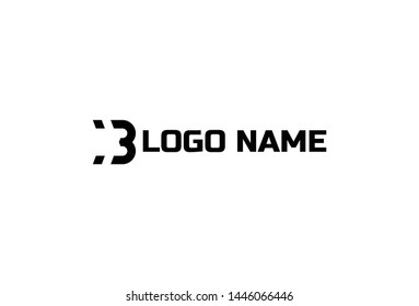 Alphabet B logo template vector design. Isolated on white background.
