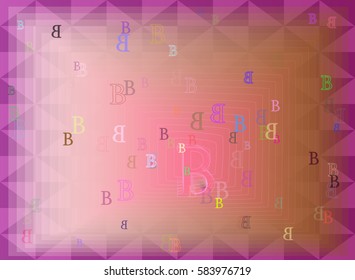 Alphabet B Pattern Vector Stock Vector (Royalty Free) 583976719 ...