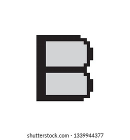 Alphabet B pixel art