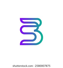 alphabet b s logo vector eps illustration